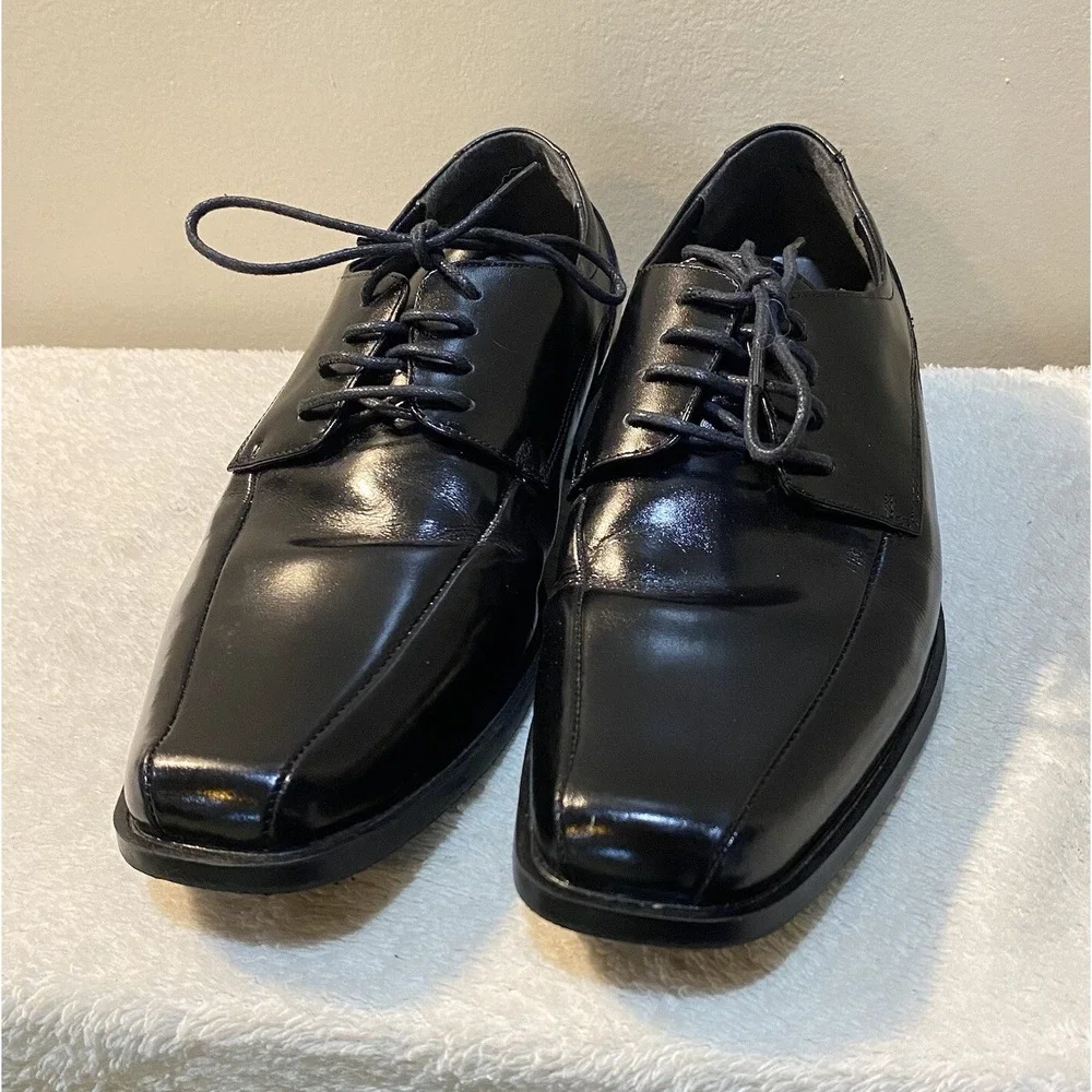 Stacy Adams Men's‎ Dress Shoes Genuine Leather Size 7.5M Lace Up EUC